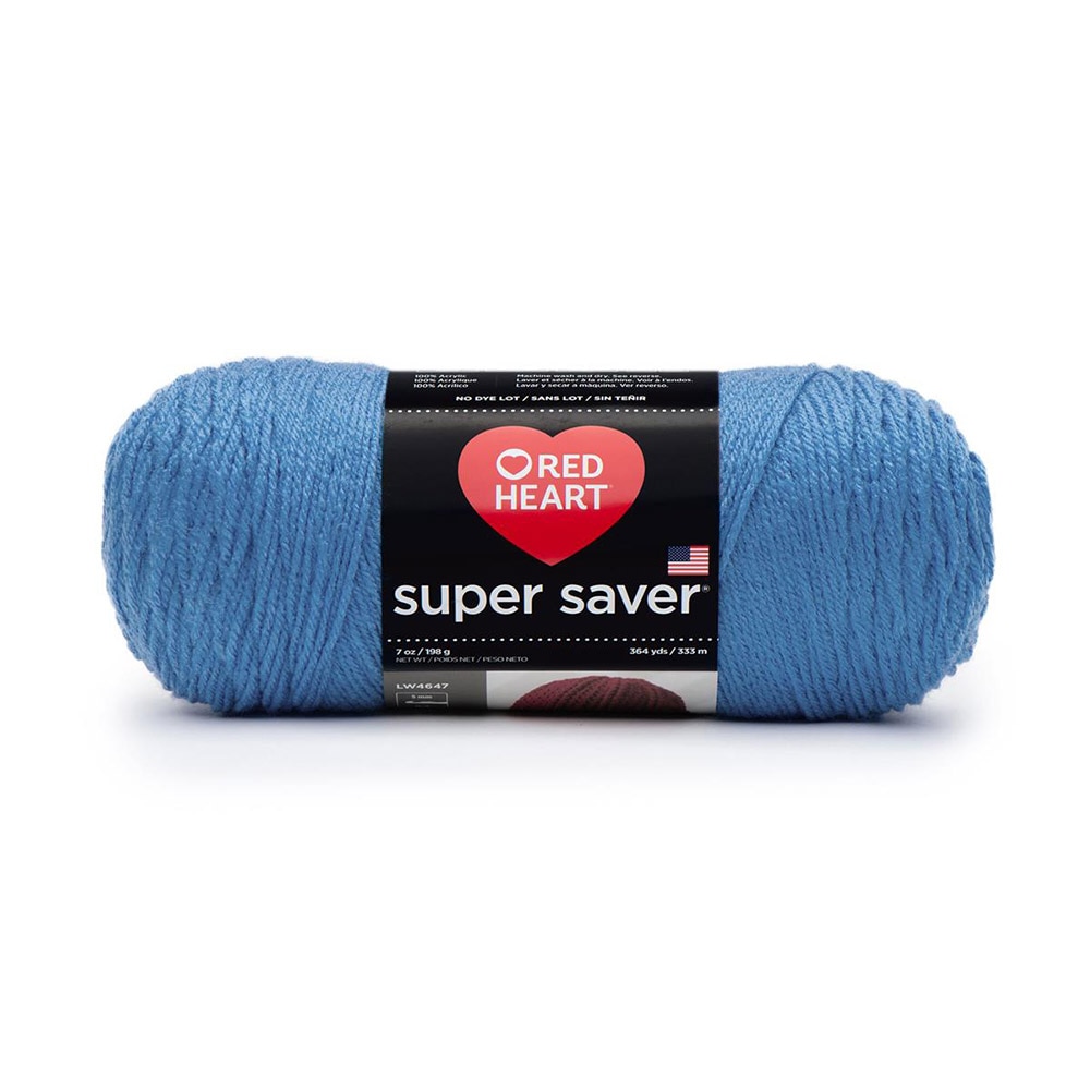 Craft Supplies, Art & School, Coats & Clark, Red Heart, Super Saver, Yarn, 583675, Delft Blue